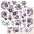 Alchemy of Art Kivágóív 12" (30 cm) Purple Colors Flowers Art Alchemy Double-sided paper (1 ív)