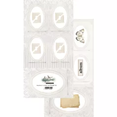   Alchemy of Art Kivágóív 6"X12" (15x30 cm) Purple Colors Tags Double-sided paper (1 ív)