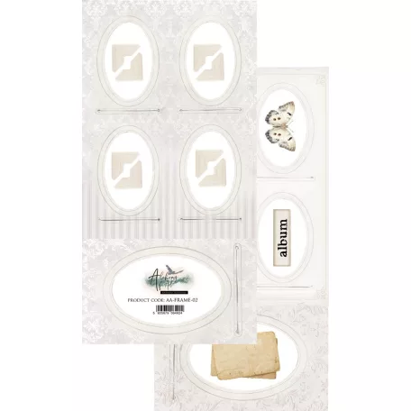 Alchemy of Art Kivágóív 6"X12" (15x30 cm) Purple Colors Tags Double-sided paper (1 ív)