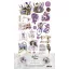 Alchemy of Art Kivágóív 6"x12" (15cm x 30 cm) Purple Colors Extras to Cut Set (1 csomag)