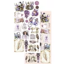 Alchemy of Art Kivágóív 6"x12" (15cm x 30 cm) Purple Colors Extras to Cut Set (1 csomag)