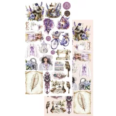   Alchemy of Art Kivágóív 6"x12" (15cm x 30 cm) Purple Colors Extras to Cut Set (1 csomag)