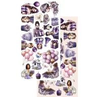  Alchemy of Art Kivágóív 6"x12" (15cm x 30 cm) Purple Colors Extras to Cut Set (1 csomag)