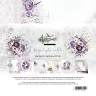   Alchemy of Art Papírkészlet 8" (20 cm) Purple Colors Paper Collection Set (12 lap)