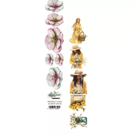 Alchemy of Art Kivágóív 30cm x 5cm Memory of Spring Extras to Cut (1 ív)