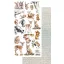 Alchemy of Art Kivágóív 6"X12" (15x30 cm) Memory of Spring Animals Double-sided paper (1 ív)