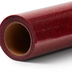   Cricut Csillámos vasalható fólia 30.5 cm x 1.52 m Piros - Glitter Iron-On Red (1 ív)