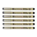 Sakura Pigma Micron Tűfilc készlet, Fekete - Pigma Micron Fineliner (6 db)