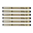 Sakura Pigma Micron Tűfilc készlet, Fekete - Pigma Micron Fineliner (6 db)