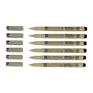   Sakura Pigma Micron Tűfilc készlet, Fekete - Pigma Micron Fineliner (6 db)