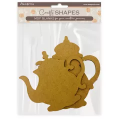   Stamperia House of Roses MDF alap  Tea pot Crafty Shapes MDF BLANKS (1 db)