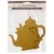 Stamperia House of Roses MDF alap  Tea pot Crafty Shapes MDF BLANKS (1 db)