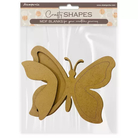 Stamperia House of Roses MDF alap  Papillons Crafty Shapes MDF BLANKS (1 db)