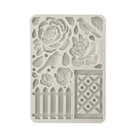 Stamperia House of Roses Szilikon öntőforma A5 Fence Silicon Mould (1 db)