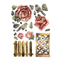   Stamperia House of Roses Szilikon öntőforma A5 Fence Silicon Mould (1 db)