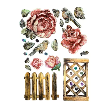 Stamperia House of Roses Szilikon öntőforma A5 Fence Silicon Mould (1 db)