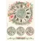 Stamperia House of Roses Rizspapír A4 Clock Rice Paper (1 ív)