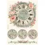 Stamperia House of Roses Rizspapír A4 Clock Rice Paper (1 ív)