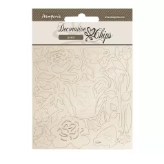   Stamperia House of Roses Chipboard 14x14 cm Roses Decorative Chips (1 ív)
