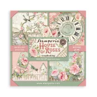   Stamperia House of Roses Papírkészlet 12" (30 cm) Single Face Maxi Paper Pack (22 ív)