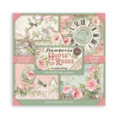   Stamperia House of Roses Papírkészlet 12" (30 cm) Single Face Maxi Paper Pack (22 ív)