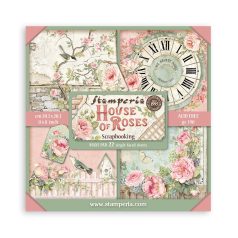   Stamperia House of Roses Papírkészlet 8" (20 cm) Single Face Maxi Paper Pack (22 ív)