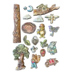 Stamperia Hidden Grove Öntőforma A4  Soft Mould (1 db)