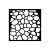 Stamperia Hidden Grove Vastag stencil 12x12cm Stone pattern Thick Stencil  (1 db)