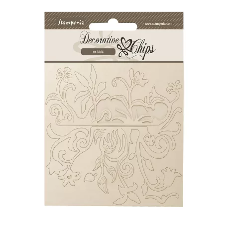 Stamperia Hidden Grove Chipboard 14x14 cm Grove pattern Decorative Chips (1 ív)