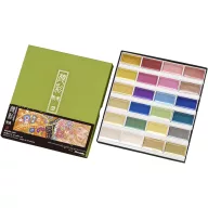   Kuretake Gansai Tambi Akvarell festék készlet - Set 24 Metallic Colours (24 szín)
