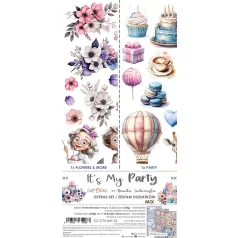   Craft O'Clock Kivágóív It’s My Party Mix Extras to Cut Set (18 ív)