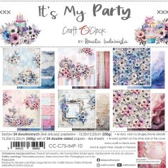   Craft O'Clock Scrapbook papírkészlet 6" (15 cm) It’s My Party Paper Collection Set (24 ív)