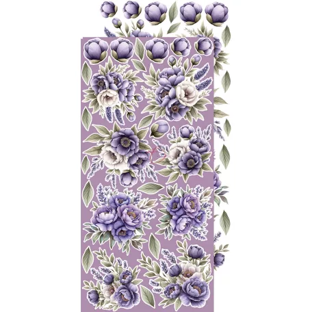 Craft O'Clock Kivágóív Heritage Whispers Flowers & More Extras to Cut Set (18 ív)