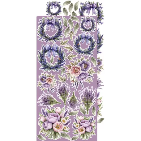 Craft O'Clock Kivágóív Heritage Whispers Flowers & More Extras to Cut Set (18 ív)