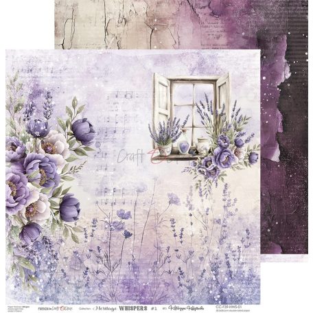 Craft O'Clock Scrapbook papírkészlet 12" (30 cm) Heritage Whispers Paper Collection Set (6 ív)