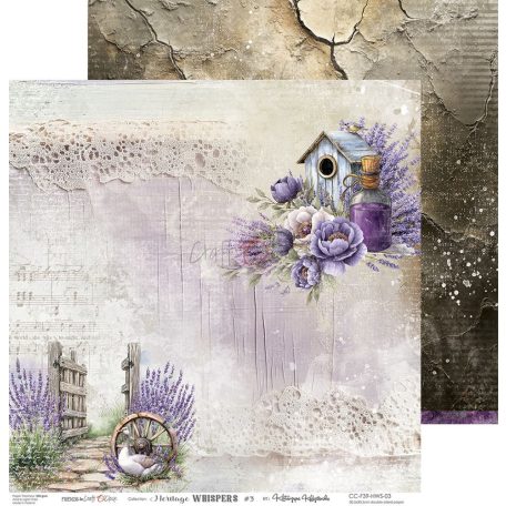Craft O'Clock Scrapbook papírkészlet 12" (30 cm) Heritage Whispers Paper Collection Set (6 ív)