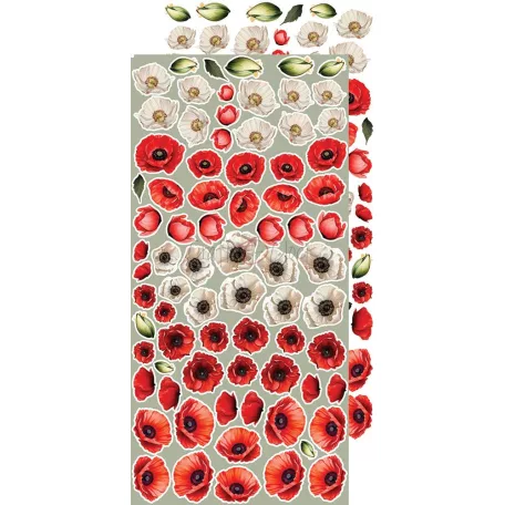 Craft O'Clock Kivágóív Heart of the Sun Flowers & More Extras to Cut Set (18 ív)