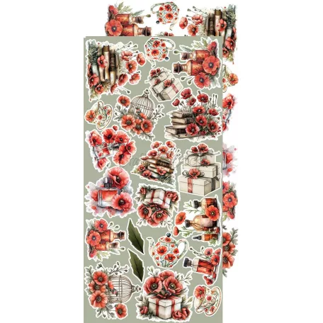 Craft O'Clock Kivágóív Heart of the Sun Flowers & More Extras to Cut Set (18 ív)