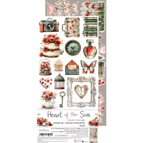 Craft O'Clock Kivágóív Heart of the Sun Something Extras to Cut Set (18 ív)