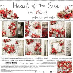   Craft O'Clock Scrapbook papírkészlet 8" (20 cm) Heart of the Sun Mix Paper Set (24 ív)
