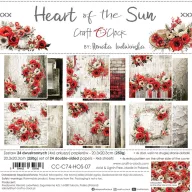   Craft O'Clock Scrapbook papírkészlet 8" (20 cm) Heart of the Sun Paper Collection Set (24 ív)