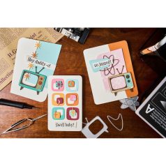   SIZZIX vágósablon  - Vault Atomic Retro - Tim Holtz - Thinlits Die Set  (1 csomag)