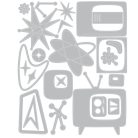 SIZZIX vágósablon  - Vault Atomic Retro - Tim Holtz - Thinlits Die Set  (1 csomag)