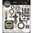 SIZZIX vágósablon  - Vault Industrial - Tim Holtz - Thinlits Die Set  (1 csomag)
