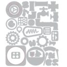 SIZZIX vágósablon  - Vault Industrial - Tim Holtz - Thinlits Die Set  (1 csomag)