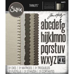   SIZZIX vágósablon  - Vault Edges - Tim Holtz - Thinlits Die Set  (1 csomag)