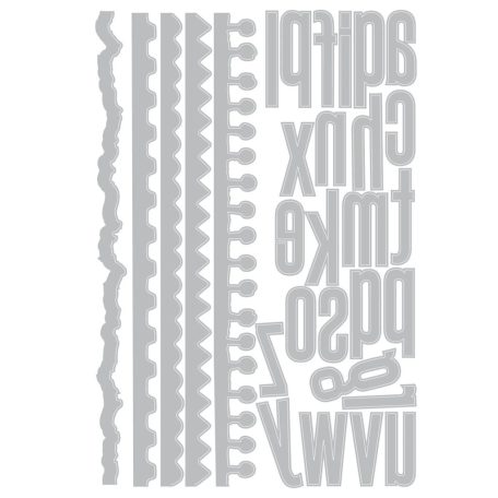 SIZZIX vágósablon  - Vault Edges - Tim Holtz - Thinlits Die Set  (1 csomag)