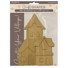   Stamperia Silent Sea MDF alap  House landscape Crafty Shapes MDF BLANKS (1 db)