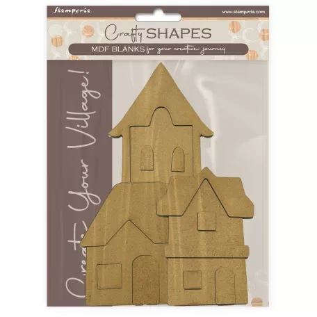 Stamperia Silent Sea MDF alap  House landscape Crafty Shapes MDF BLANKS (1 db)