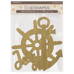   Stamperia Silent Sea MDF alap  Anchor and rudder Crafty Shapes MDF BLANKS (1 db)